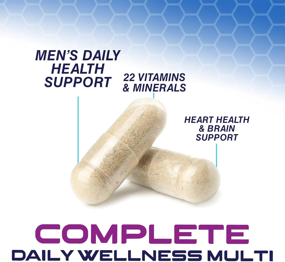 Nature's Nutrition Men's Multivitamin, Once Daily, 60 Capsules - görsel 3