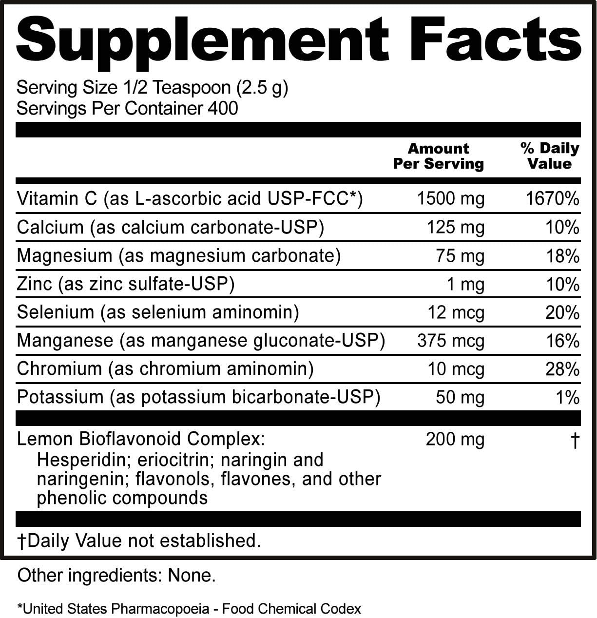 NutriBiotic Ascorbate Bio-C - Buffered Effervescent Vitamin C Powder with Bioflavonoids and Minerals, 1 kg - görsel 4
