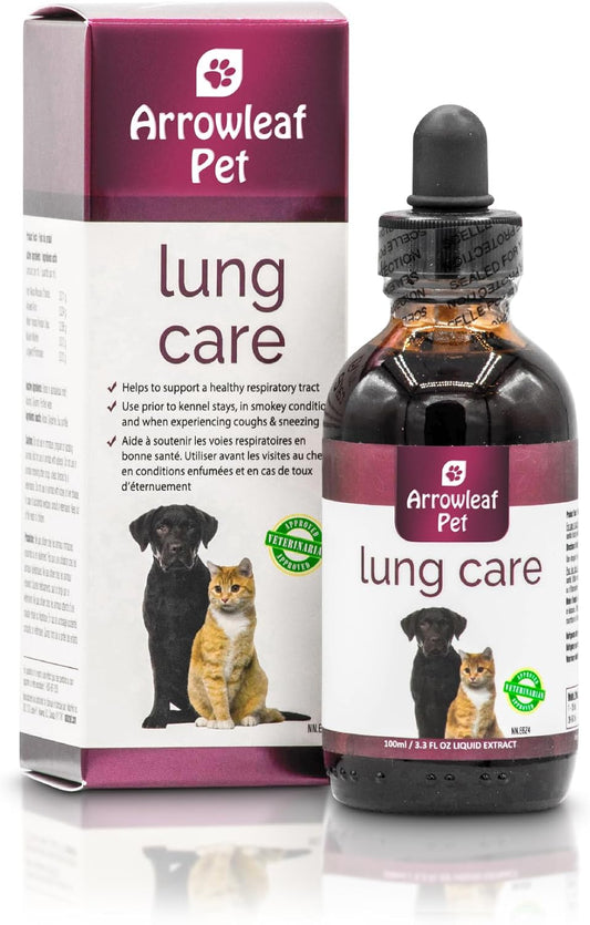 NaturPet Lung Care for Cats and Dogs | Respiratory Support Herbal Tincture (100 ml)