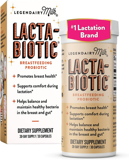 Legendairy Milk Lacta-Biotic Breastfeeding Probiotic - 30 Capsules