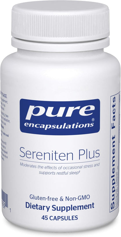 Pure Encapsulations Sereniten Plus | Support for Occasional Stress and Restful Sleep | 45 Capsules