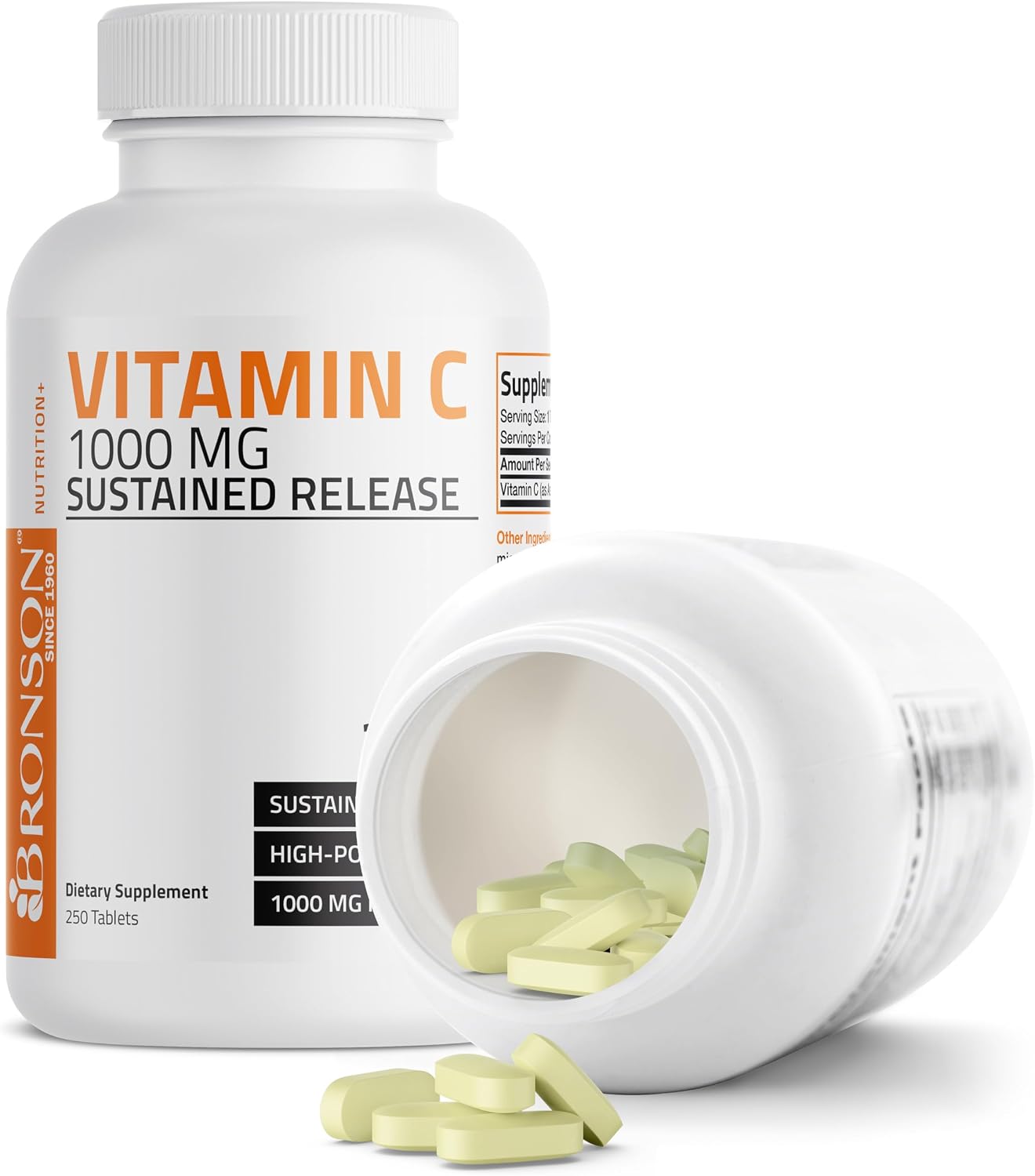 Bronson Vitamin C 1000 mg Sustained Release Tablets – Non-GMO - görsel 6
