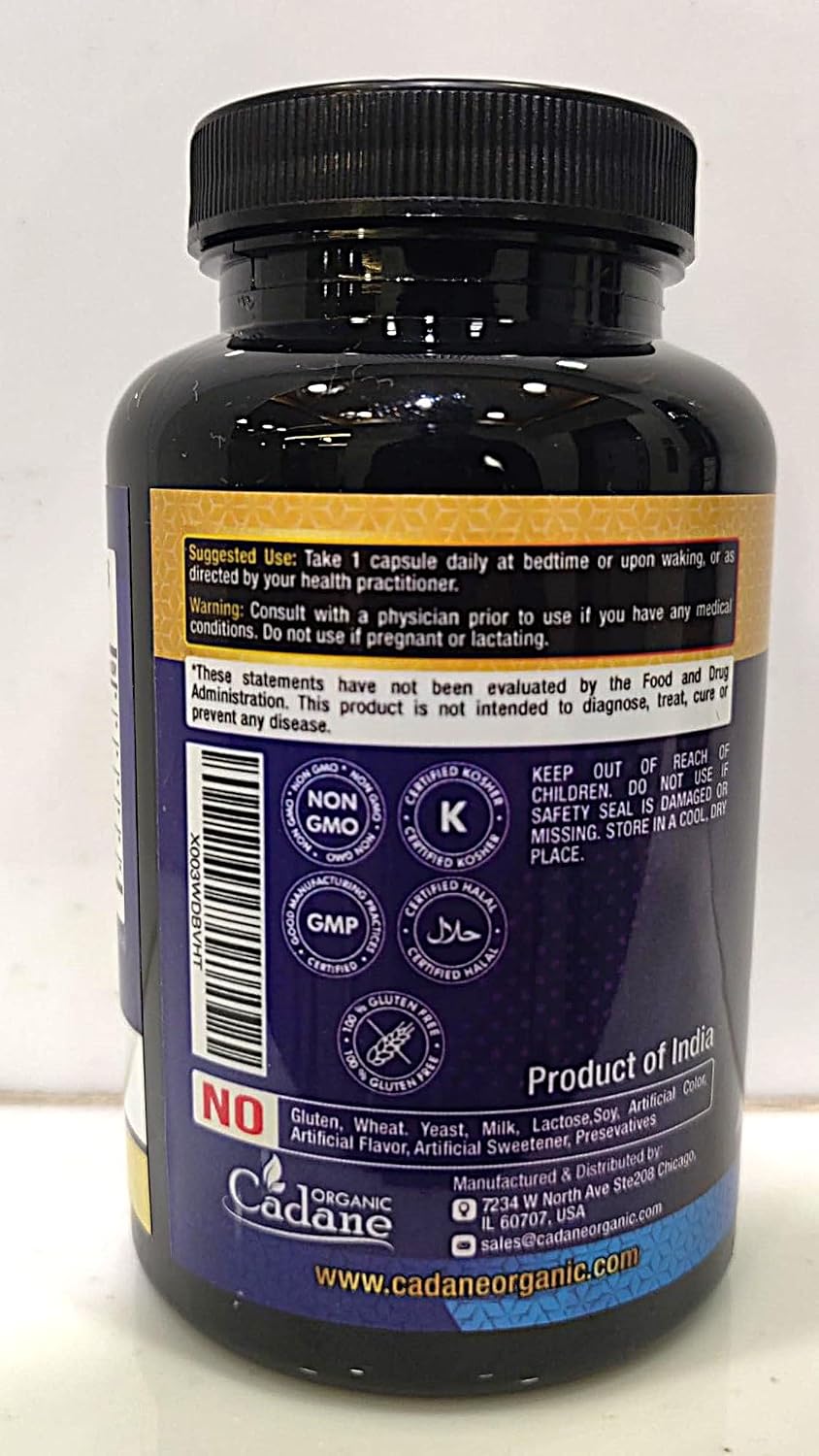 Organic Cadane 7in1 Pure Berberine Supplement with Quercetin, Ceylon Cinnamon, Resveratrol, Milk Thistle, Grape Seed & Black Pepper - 90 Capsules - görsel 4
