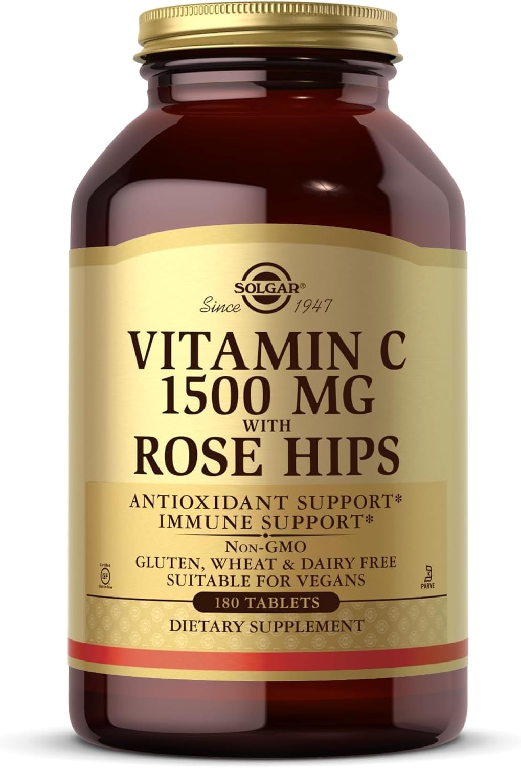 Solgar Vitamin C 1500 mg with Rose Hips - 180 Tablets - görsel 1