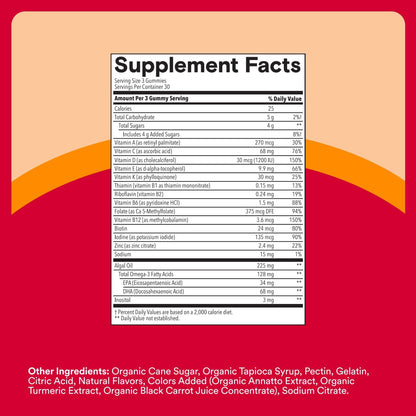 SmartyPants Plus Multi & Omegas Adult Multivitamin Gummies, 90 Gummies
