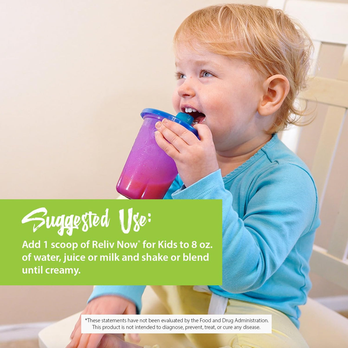 RELIV Now for Kids 1 Vanilla - Lower-Sugar Nutritional Shake with Vitamins, Minerals & Plant-Based Protein, 30 Servings - görsel 6