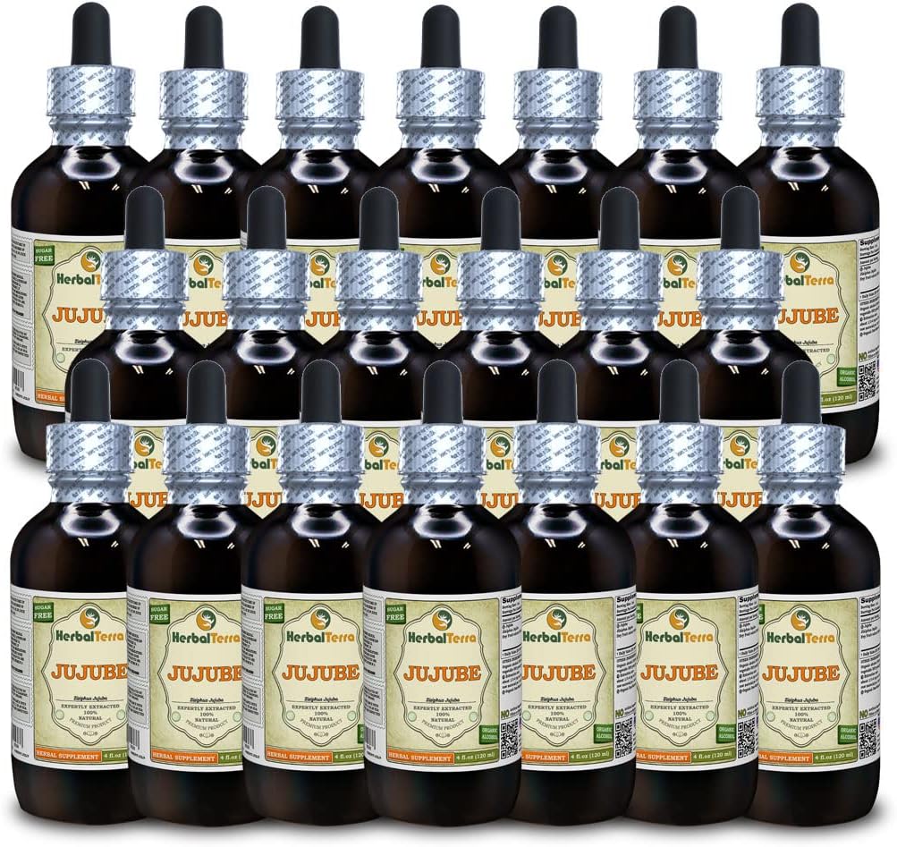 Jujube (Ziziphus Jujuba) Glycerite, Alcohol-Free Liquid Extract - 5 x 2 fl oz (5 x 60 ml) - görsel 3