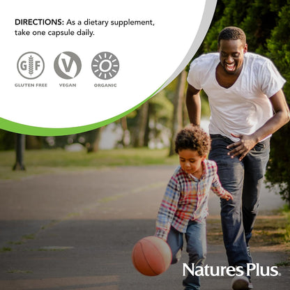 NaturesPlus Source of Life Garden Vitamin D3 & K2, 60 Capsules