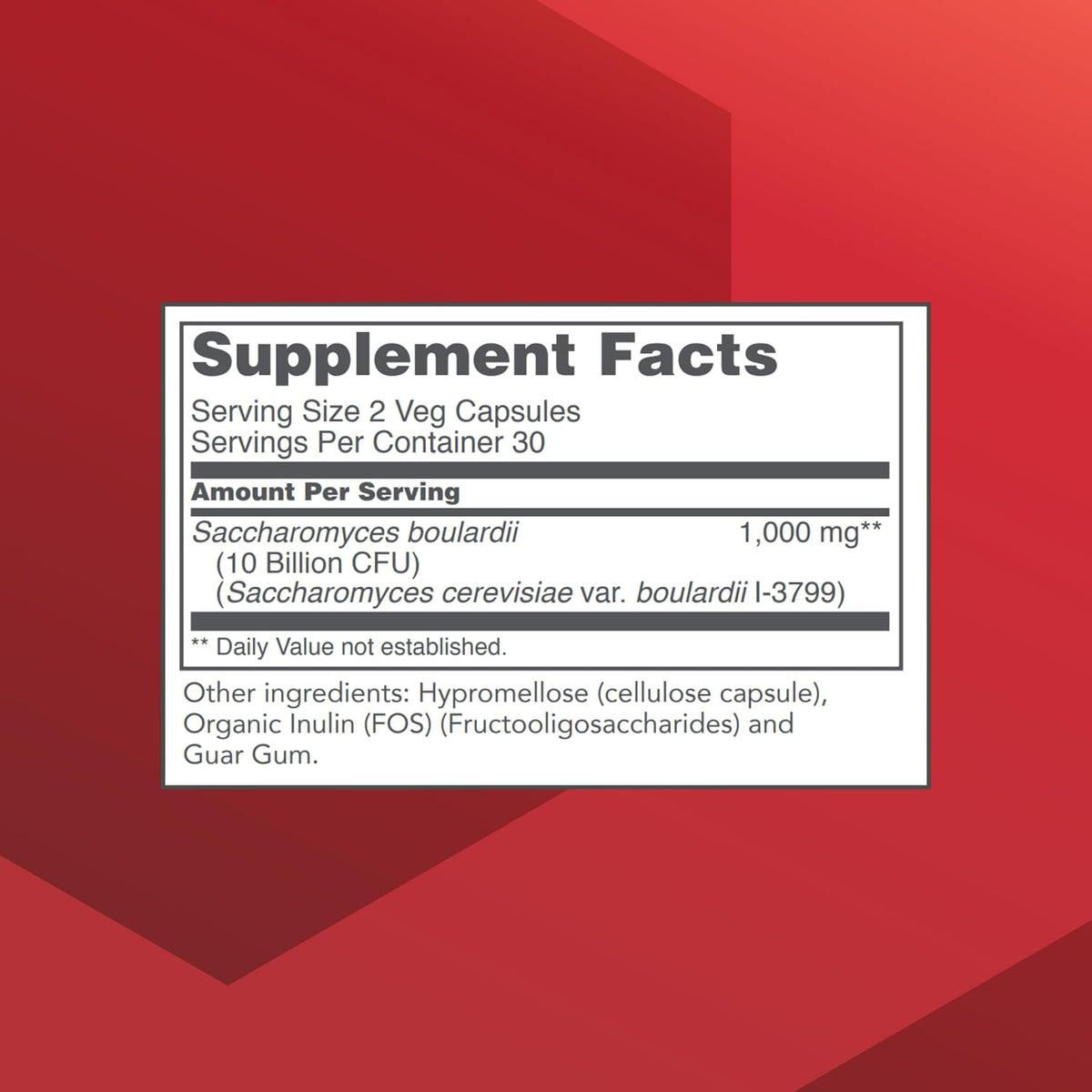 Protocol for Life Balance Saccharomyces Boulardii Probiotic - 10 Billion CFU - 60 Veg Capsules - görsel 2