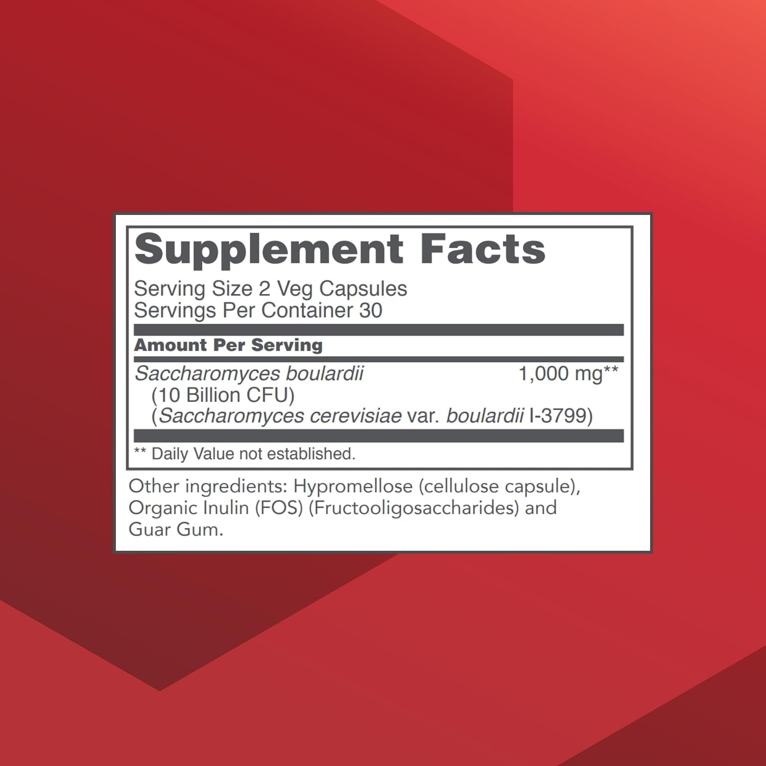Protocol for Life Balance Saccharomyces Boulardii Probiotic - 10 Billion CFU - 60 Veg Capsules - görsel 2