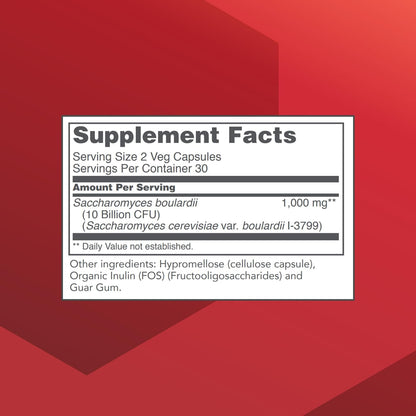 Protocol for Life Balance Saccharomyces Boulardii Probiotic - 10 Billion CFU - 60 Veg Capsules