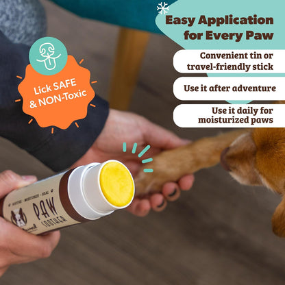 Natural Dog Company Paw Soother Balm Bundle (2 oz Tin & Travel Stick)