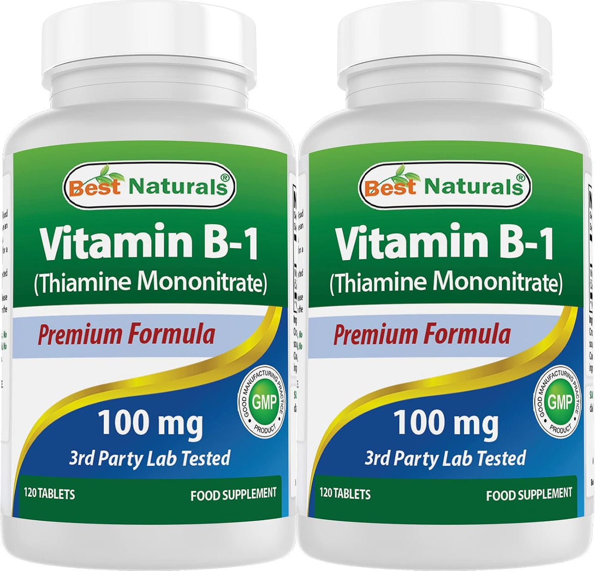 Best Naturals Vitamin B1 (Thiamine Mononitrate) 100 mg, 120 Tablets – Image 9