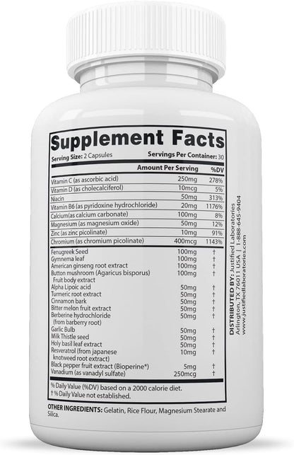 Justified Laboratories Blood Balance Max, 60 Capsules (Pack of 2)