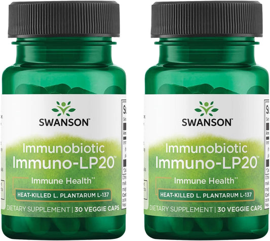 Swanson Immunobiotic Immuno-Lp20 - 50mg - 30 Vegetable Capsules (Two Pack)