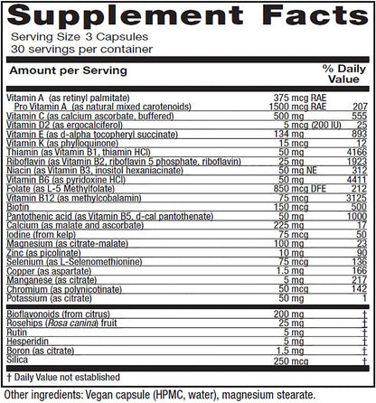 Vitanica Women's Symmetry, High Potency Multivitamin and Mineral, Vegan, 90 Capsules