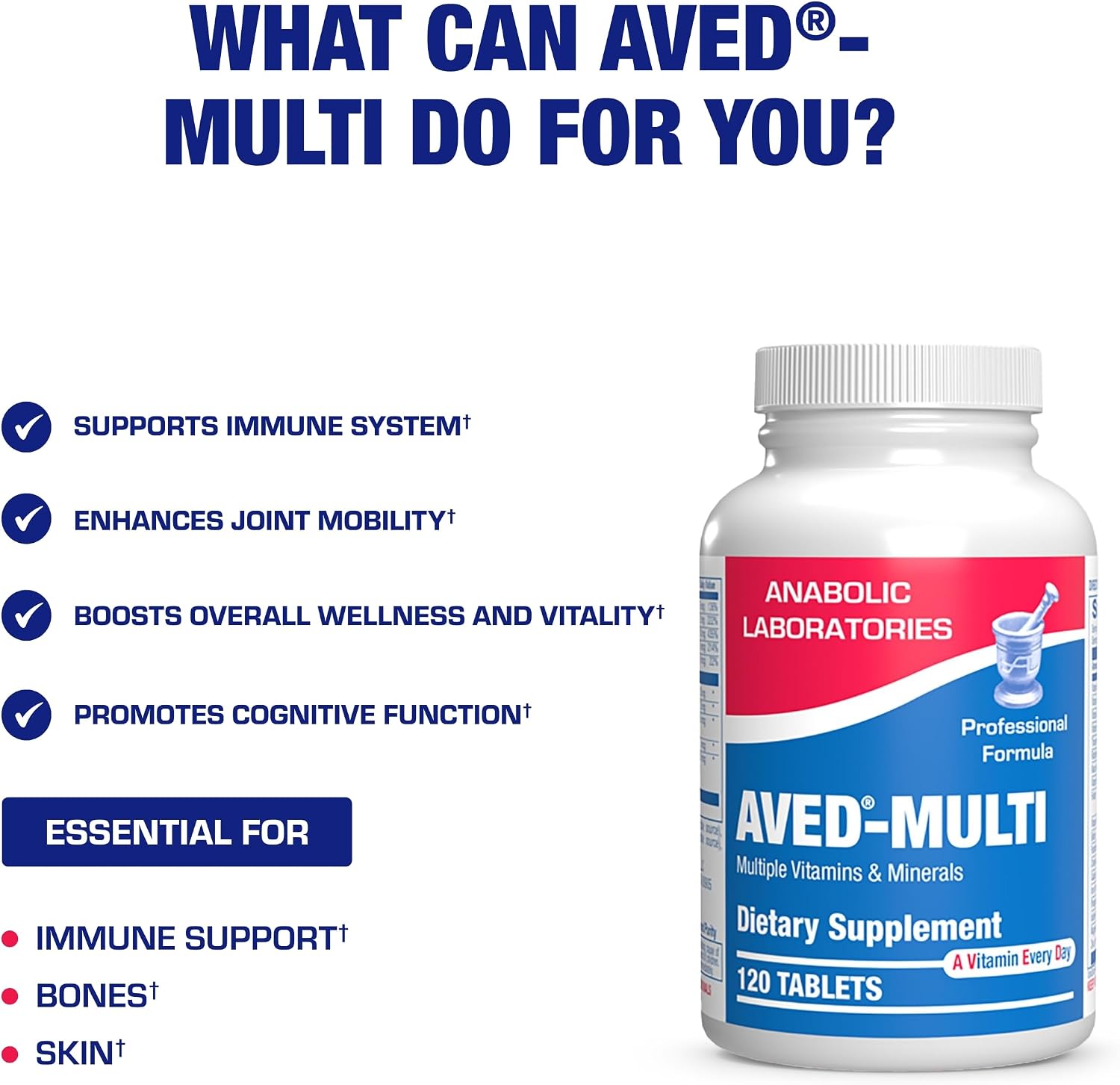 30-in-1 Adult Multivitamin with Iron - Antioxidant-Rich Over 50 Multivitamin for Women and Men - 2 Month Supply - görsel 6