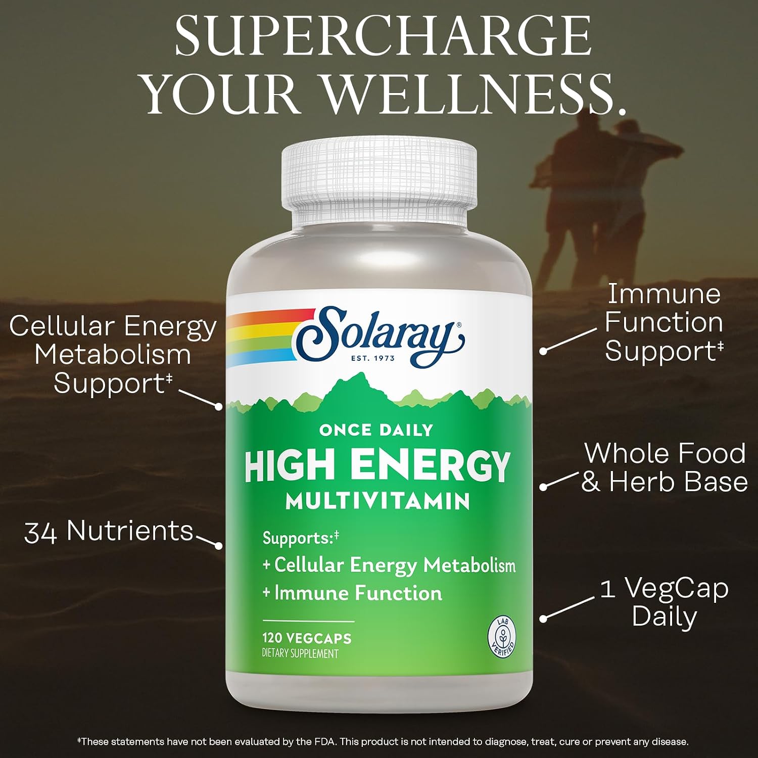 SOLARAY Once Daily High Energy Multivitamin for Men and Women - görsel 3