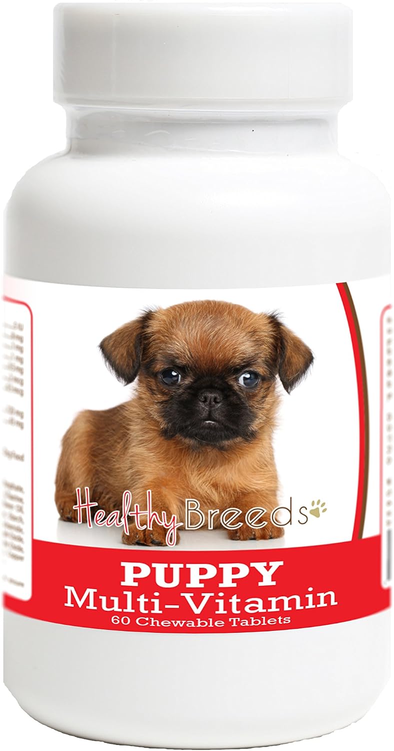 Healthy Breeds Brussels Griffon Puppy Dog Multivitamin Tablets 60 Count - görsel 1