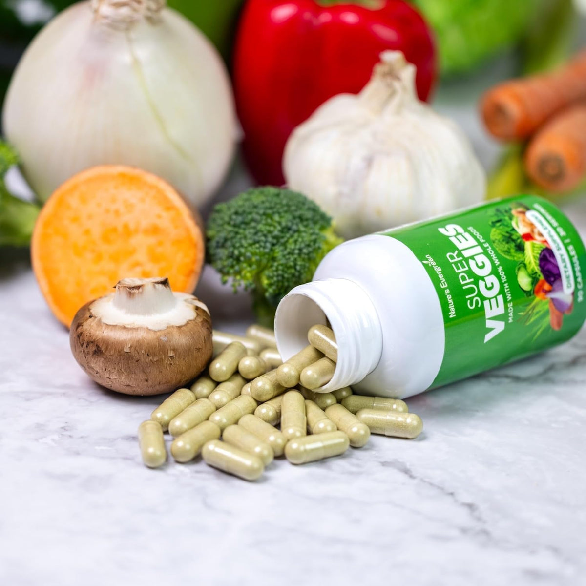 Fruit and Vegetable Supplement – Nature's Evergreen – 180 Capsules (Pack of 2) - görsel 7