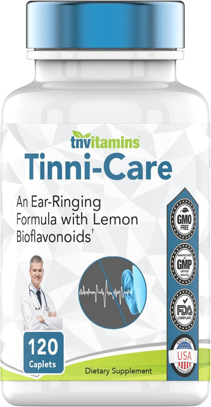 Tinni-Care Lemon Bioflavonoid Supplement with Vitamins C, B1, B2, B6, B12 - 120 Tablets