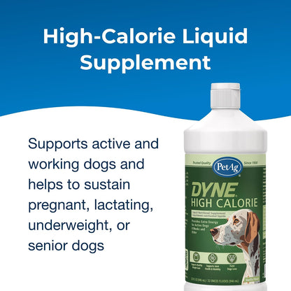 PetAg Dyne High Calorie Liquid Nutritional Supplement for Dogs & Puppies, 946 ml