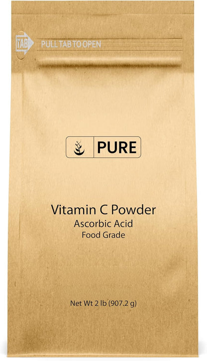 PURE ORIGINAL INGREDIENTS Vitamin C Powder (1 lb) Ascorbic Acid, Non GMO, Food Supplement