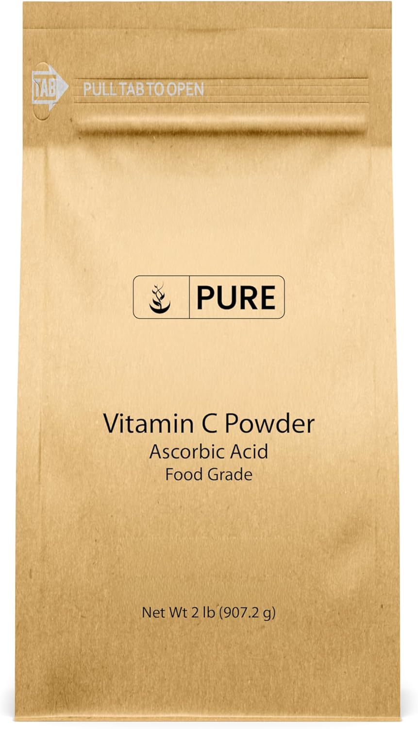 PURE ORIGINAL INGREDIENTS Vitamin C Powder (900 g) Ascorbic Acid, Non GMO, Dietary Supplement - görsel 1