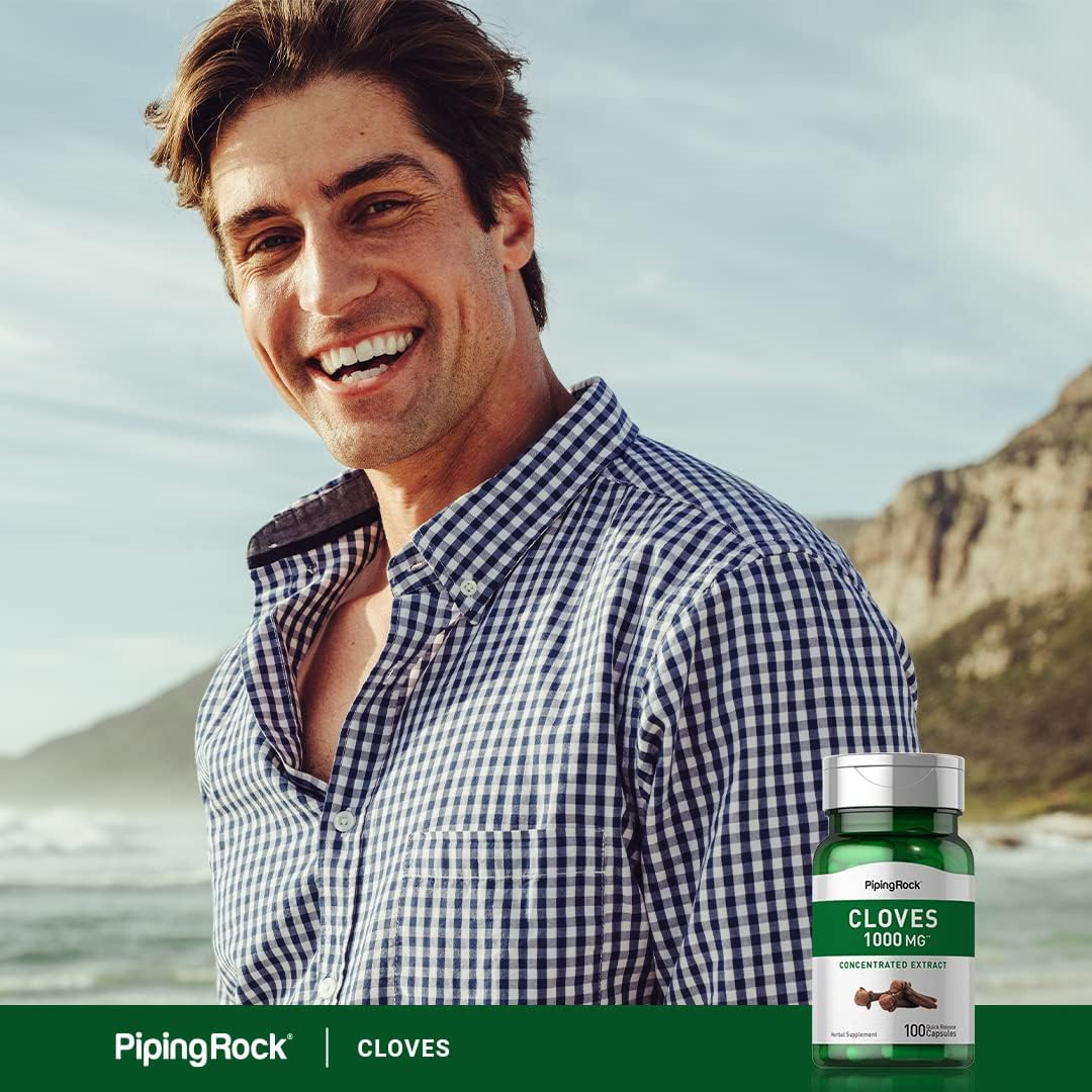 Piping Rock Cloves Capsules | 100 Capsules | Concentrated Herbal Extract - görsel 6