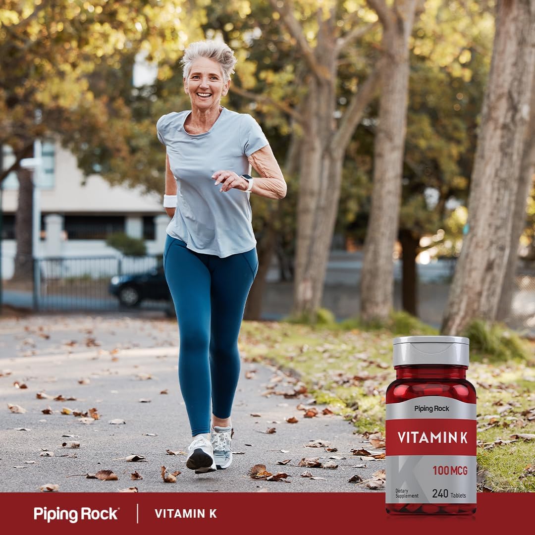 Piping Rock Vitamin K, 100 mcg, 240 Tablets - görsel 6