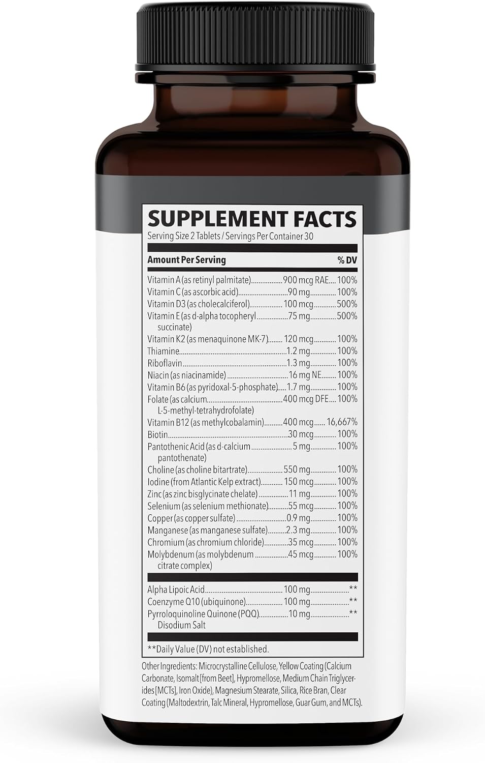 NeuroQ Daily Essentials Multivitamin – High-Potency Brain & Body Support, 60 Tablets - görsel 3