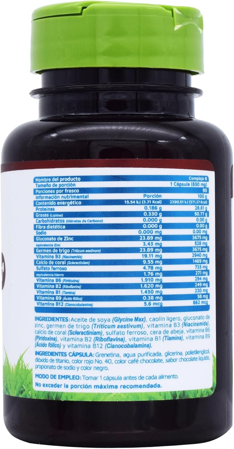 Vidanat Complex B 90 Capsules – Essential B Vitamins for Energy, Nervous System & Immune Health - görsel 2