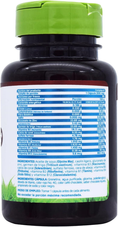 Vidanat Complex B 90 Capsules – Essential B Vitamins for Energy, Nervous System & Immune Health