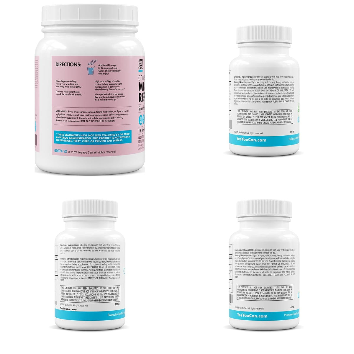 Yes You Can! Transformation Kit – Complete Meal Replacement and Supplement Kit (Strawberry) - görsel 8
