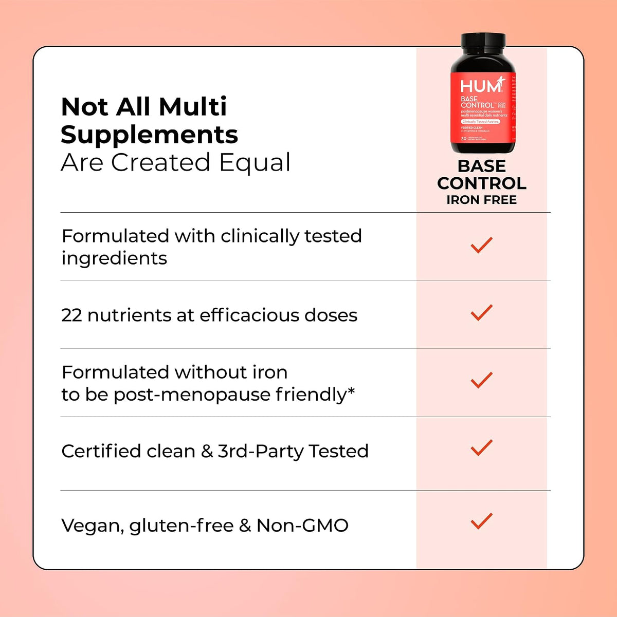 HUM Base Control Multivitamin for Women with – Vitamin E: Contributes to the protection of cells from oxidative – Image 7