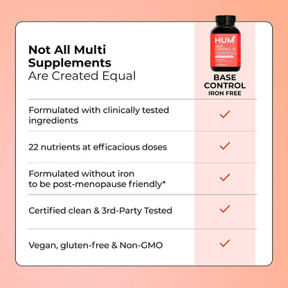HUM Base Control Multivitamin for Women with – Vitamin E: Contributes to the protection of cells from oxidative – Image 7