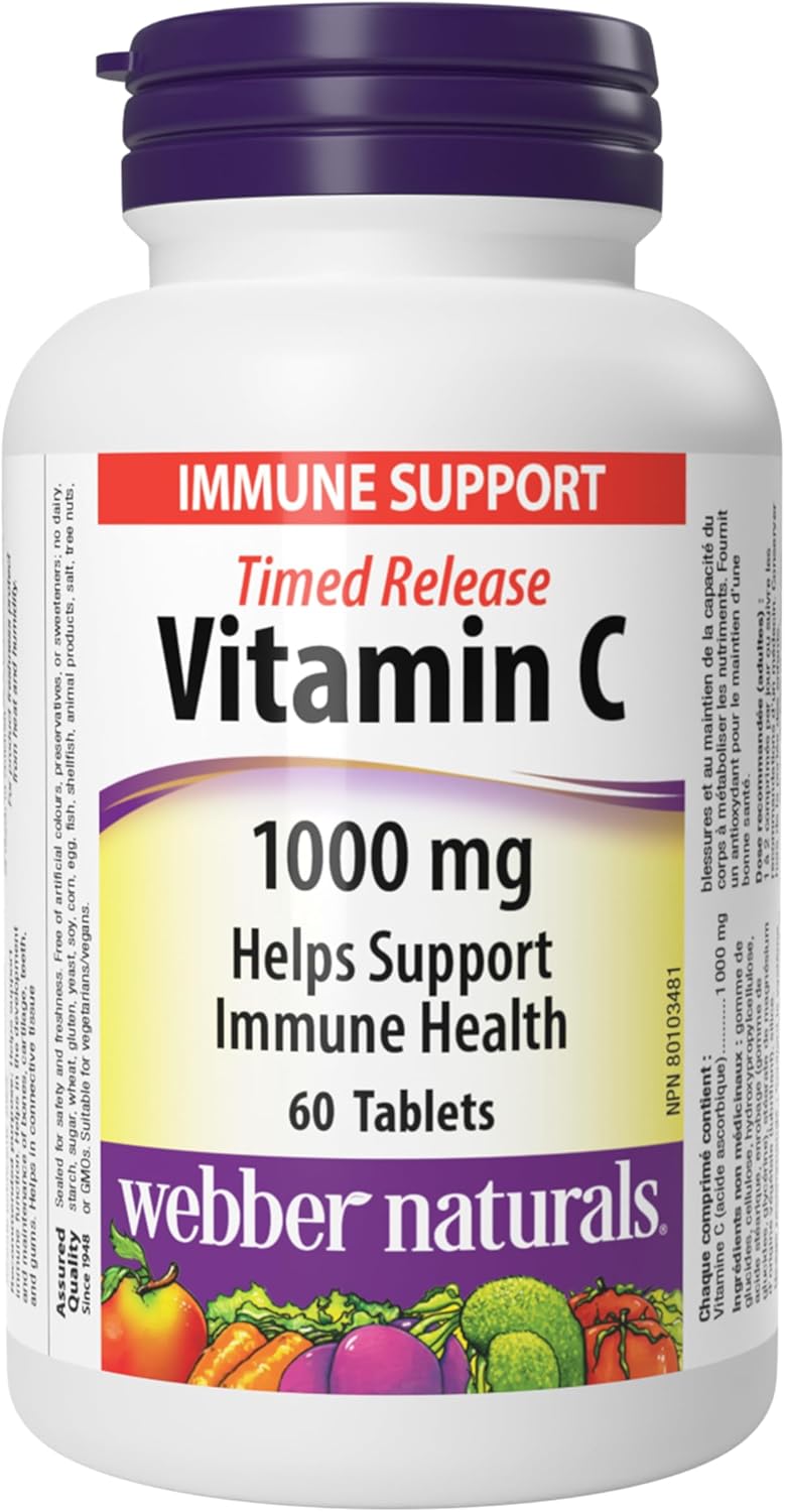 Webber Naturals Vitamin C Timed Release 1,000 mg, 60 Tablets - görsel 1