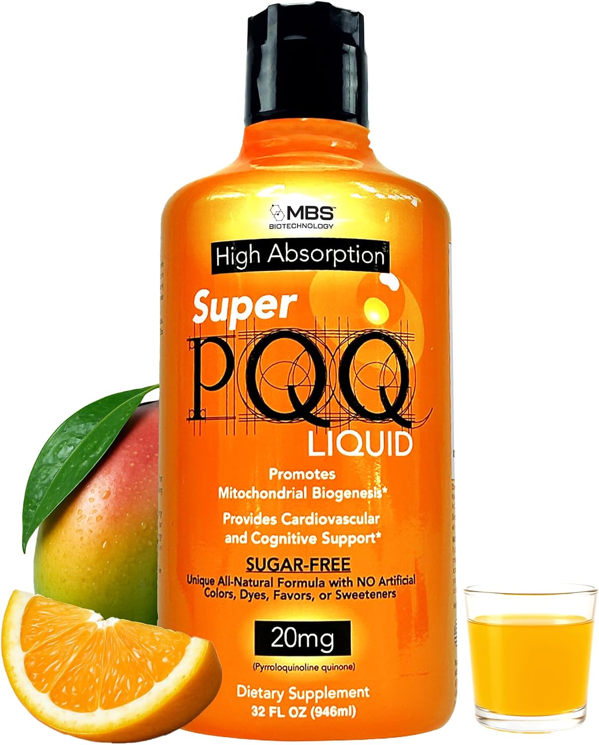 Super PQQ Liquid - Highly Absorbable Pyrroloquinoline Quinone 20mg - görsel 1