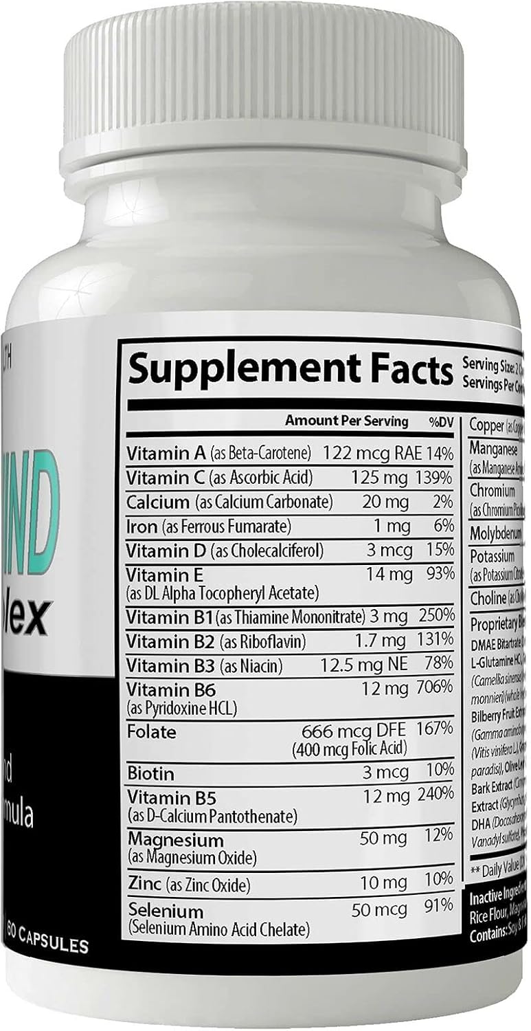 Pro Mind Complex Mind Tech Nootropic Original by Nutra4health Technologies Brain Booster Supplement (60 Capsules) - görsel 3