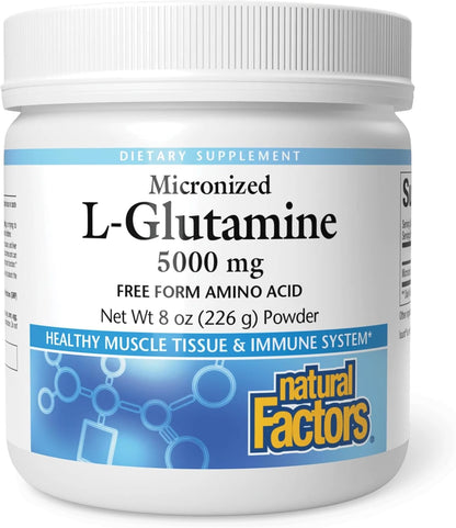 Natural Factors Micronised L-Glutamine Powder - 16 oz (90 Servings)