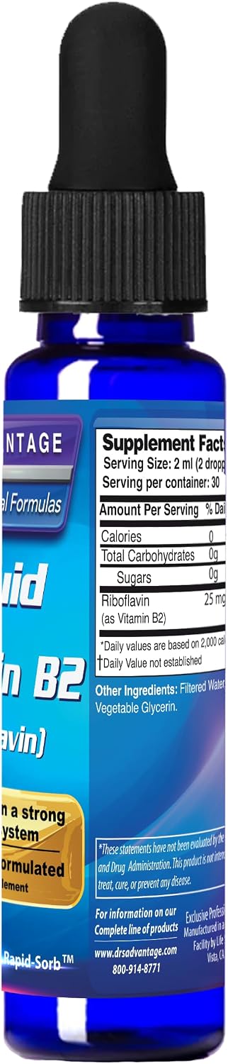 Dr's Advantage Vitamin B2-Riboflavin - Dropper 2oz