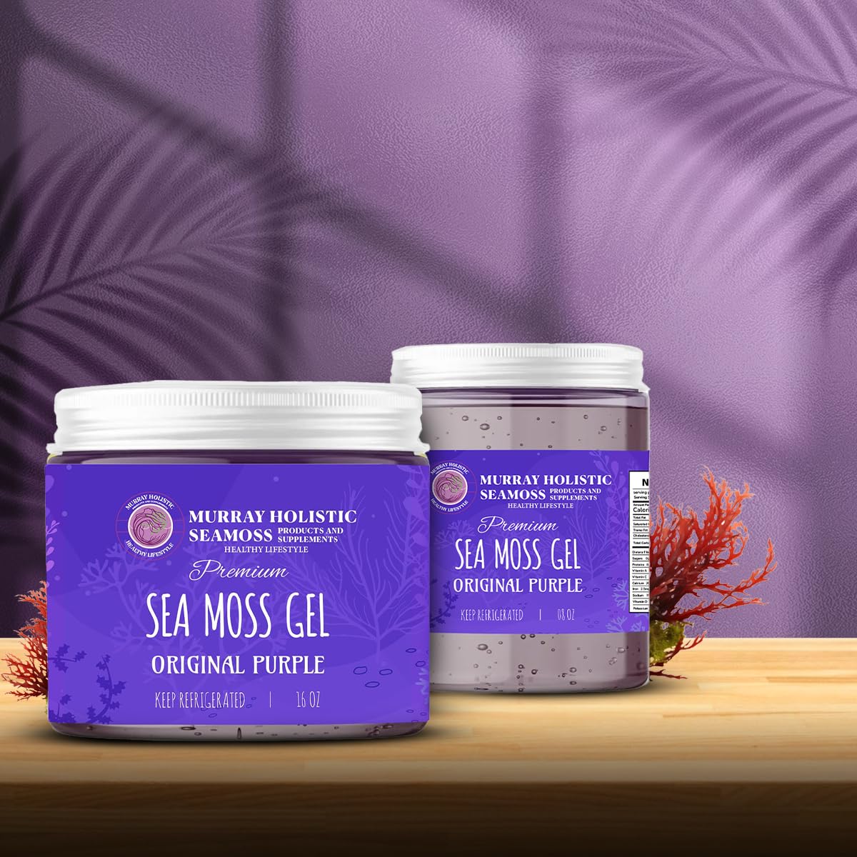Organic Raw Purple Chondrus Crispus (Irish Moss) Sea Moss Gel - 227 g - görsel 2