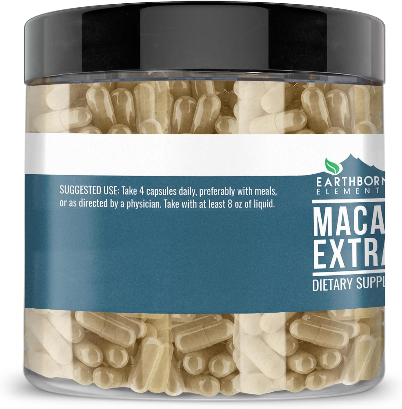 Earthborn Elements Maca Root Extract 200 Capsules, Pure and Undiluted, No Additives - görsel 3