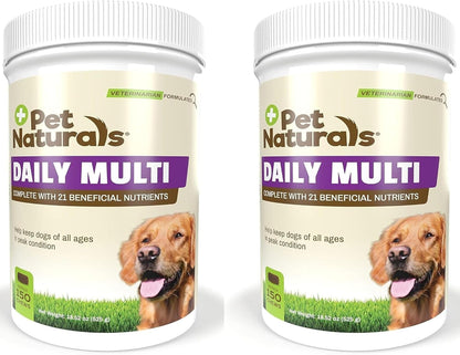 Pet Naturals Daily Multivitamin for Dogs, Vegetable Flavour, 300 Chews
