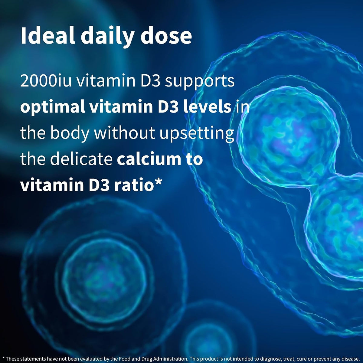 Igennus Daily Vitamin D3 2000 IU - 365 Small Tablets (1-Year Supply), Clean Label, Vegetarian - görsel 3
