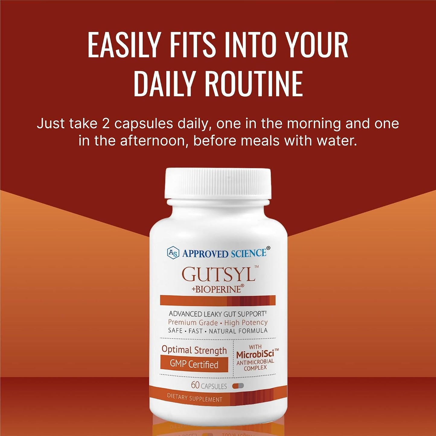Approved Science® Gutsyl – Leaky Gut Supplement with Aloe Vera, Marshmallow Root, Liquorice, Slippery Elm, Berberine, Prebiotic & L-Glutamine – 3 Month Supply - görsel 5