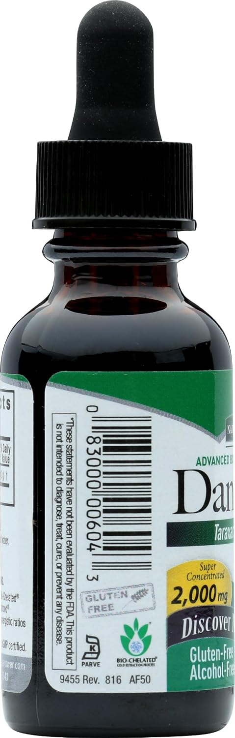 Nature's Answer Dandelion Root Alcohol-Free Extract, 1 fl oz - görsel 6