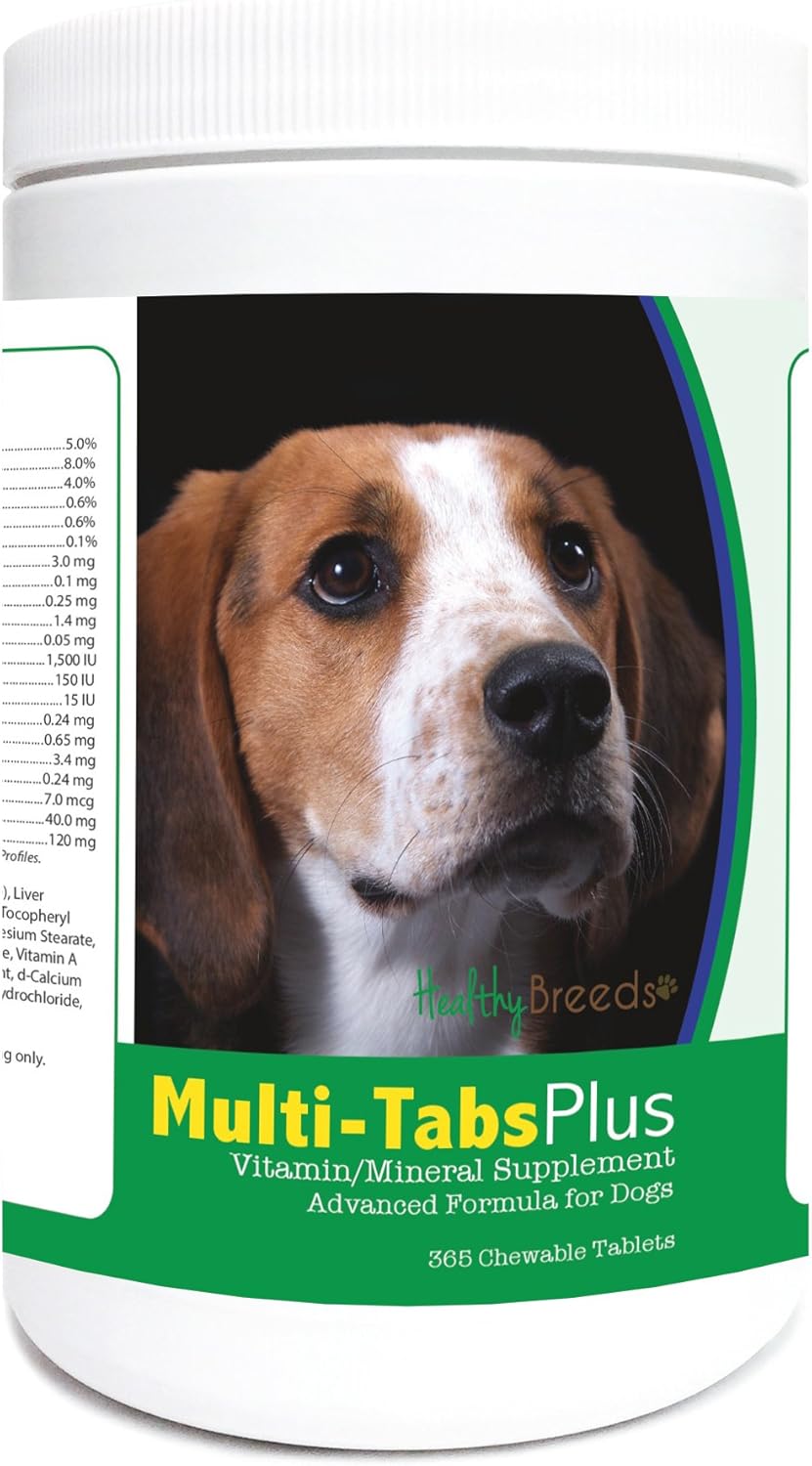 Healthy Breeds American English Coonhound Multi-Tabs Plus Chewable Tablets 365 Count - görsel 1