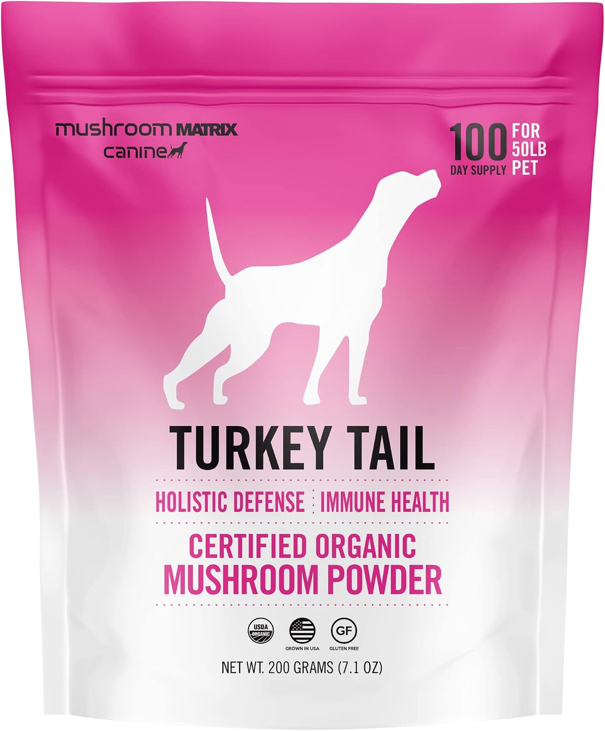 Om Mushroom Matrix Pet Canine Turkey Tail Organic Mushroom Powder – Immune Support for Dogs & Cats (100g) - görsel 7