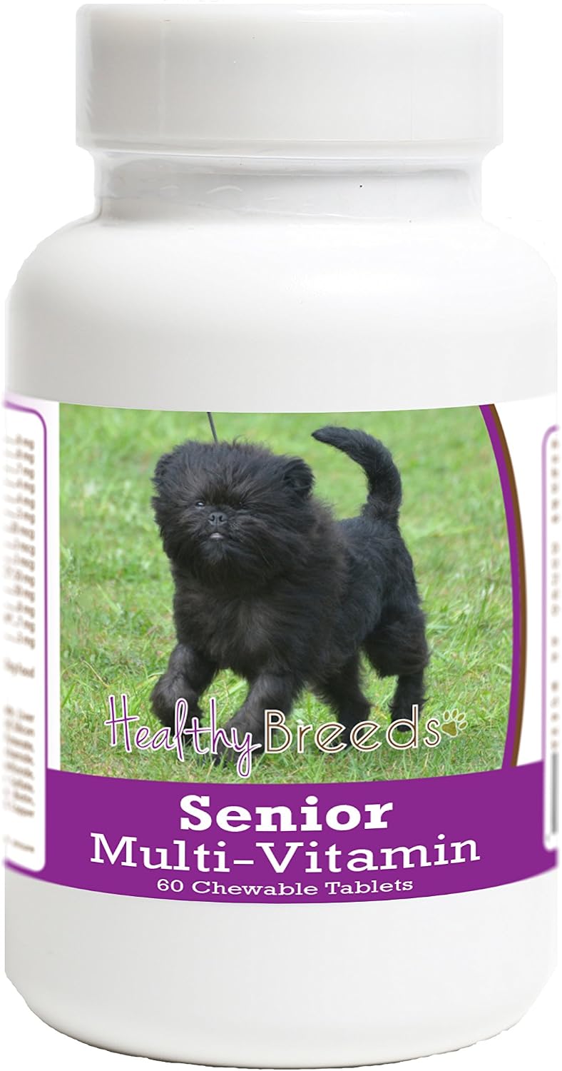 Healthy Breeds Affenpinscher Senior Dog Multivitamin Tablets, 60 Count - görsel 1